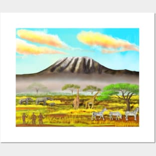 Kilimanjaro Mount Posters and Art